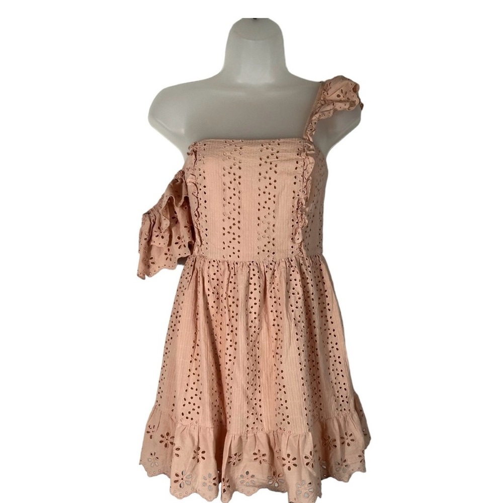 Tularosa Blush One-Shoulder Dress
